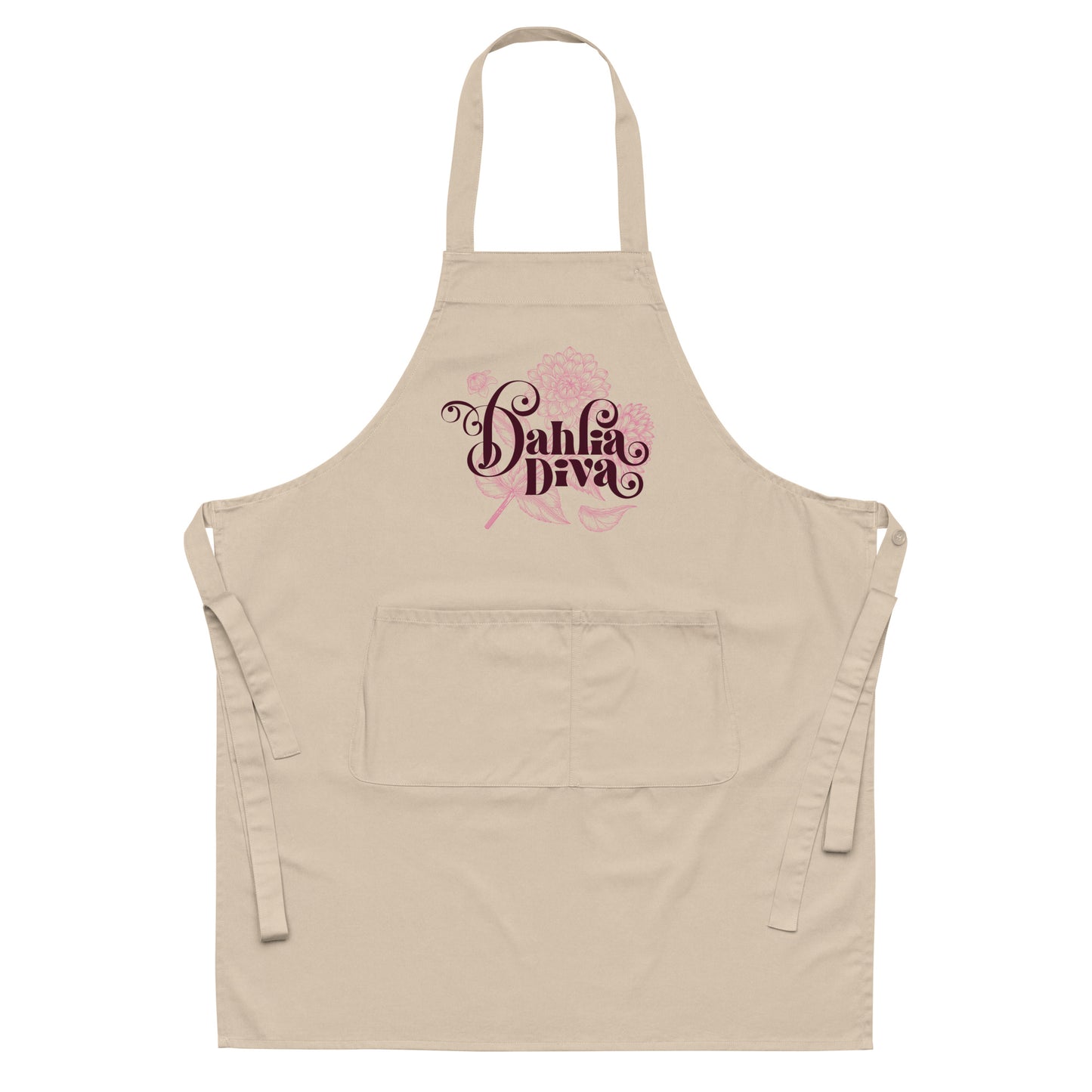 Dahlia Diva - Organic Cotton Gardening Apron