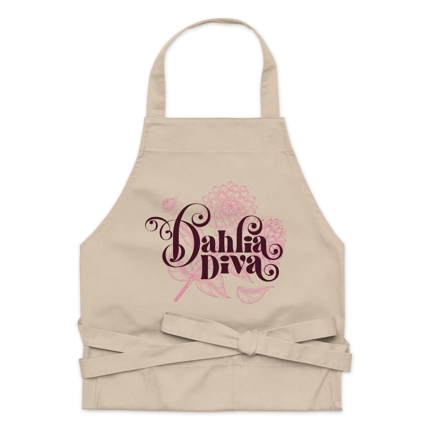 Dahlia Diva - Organic Cotton Gardening Apron