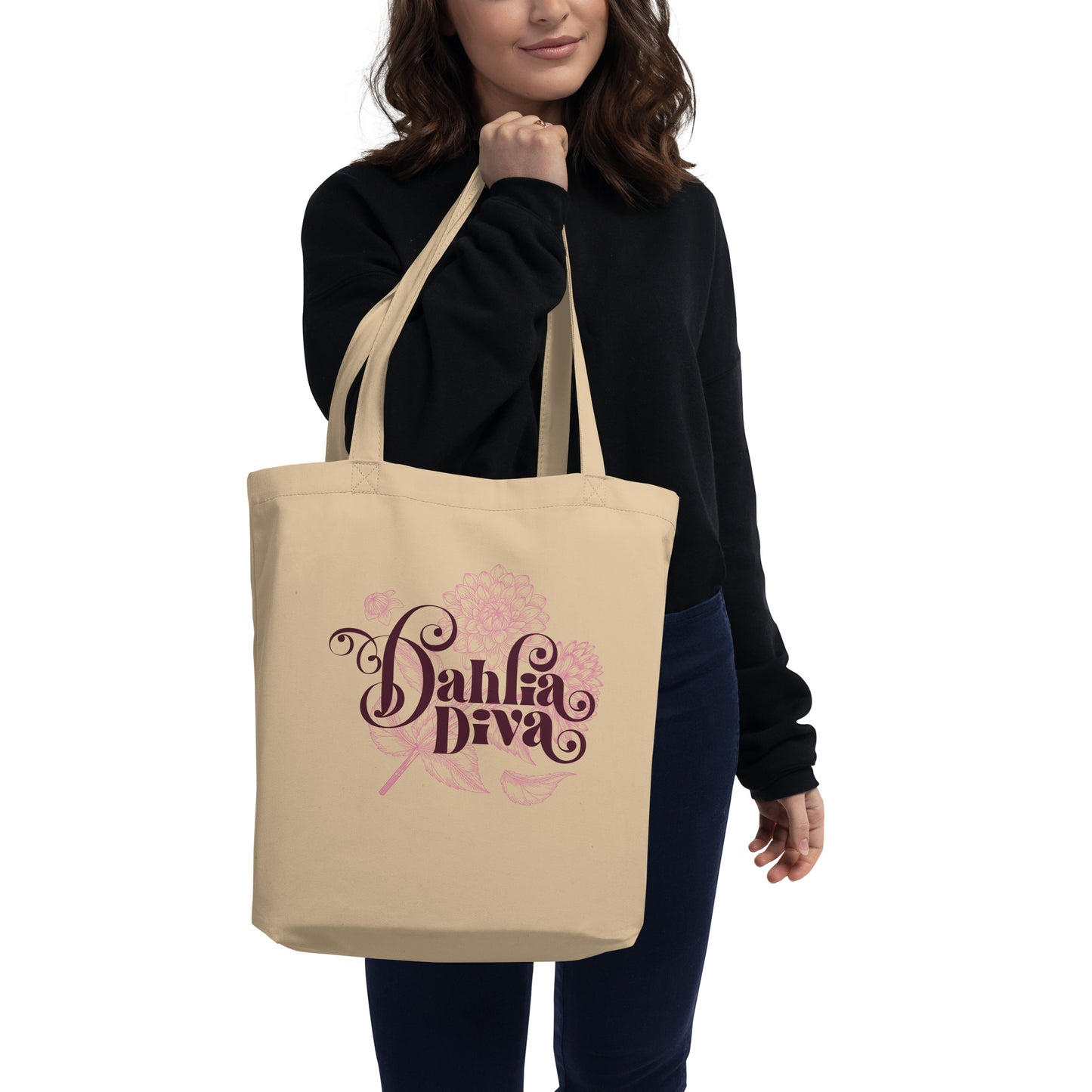 Dahlia Diva - Organic Cotton Tote