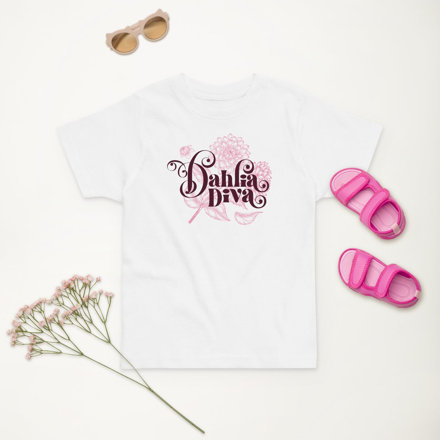 Dahlia Diva - Toddler Jersey T-Shirt